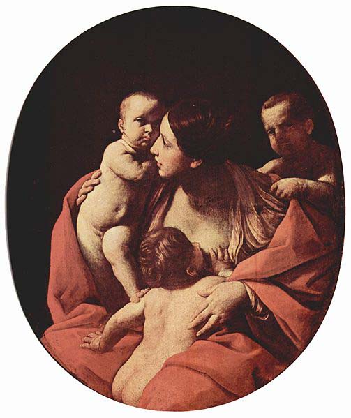 Guido Reni Caritas, Oval